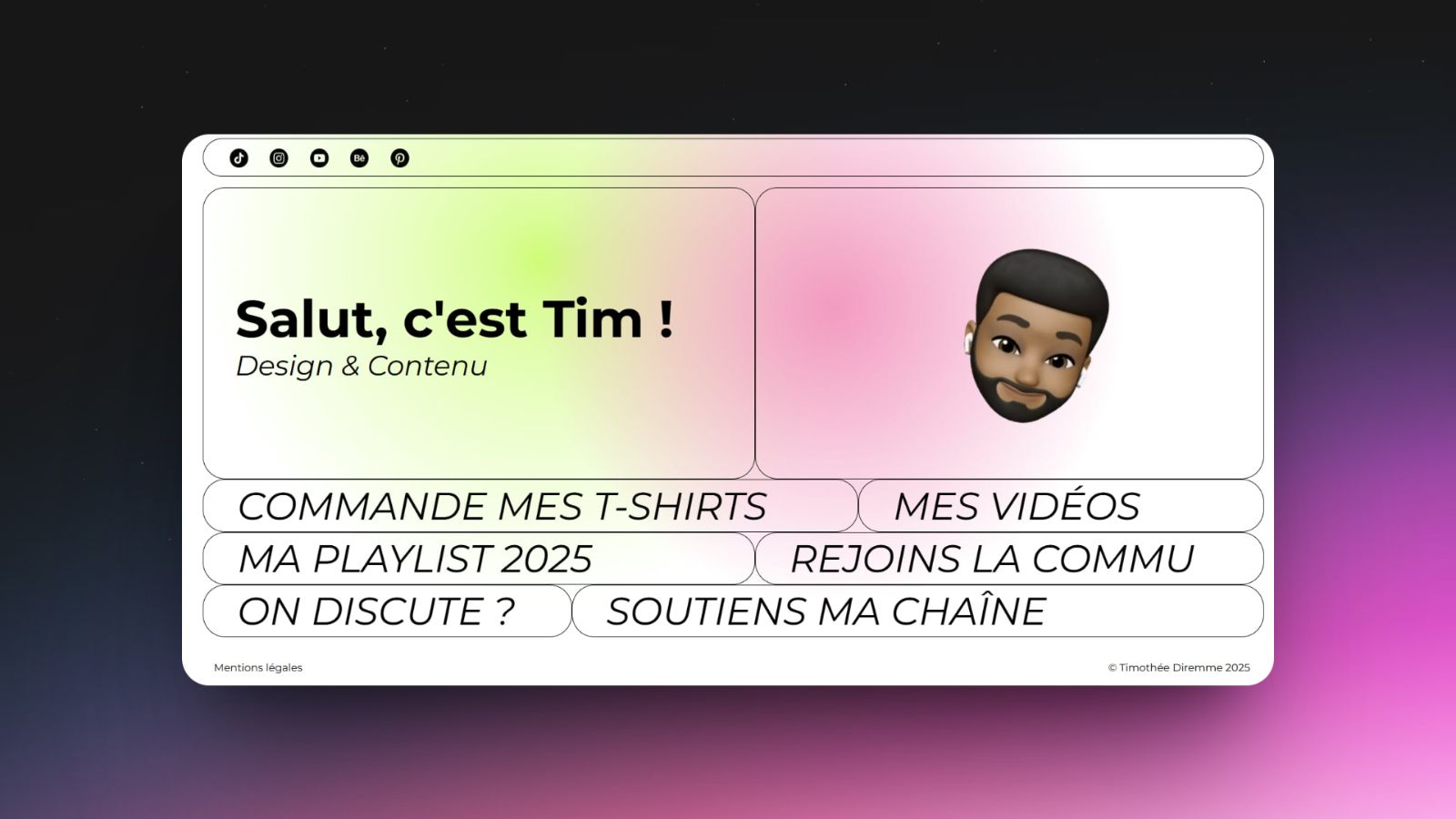 Preview of the Tim project